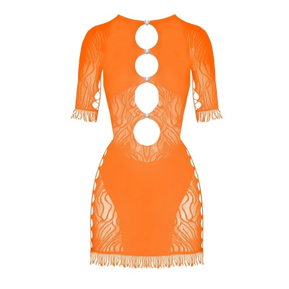 NEW Poster Girl Orange “Miranda” Mini Dress (One Size Fits Most)